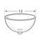 Azar Displays Clear Plastic Bowl 12" Dia. x 6" Deep 700922 - alternate 2